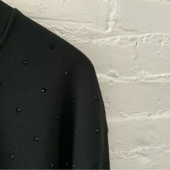 Vintage Havana Womens Black Embellished Pullover Sweatshirt Top Size Medium - Picture 3 of 13